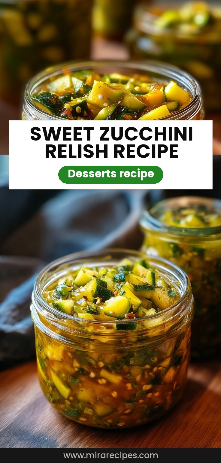 Sweet Zucchini Relish Canning Must-Try Recipe