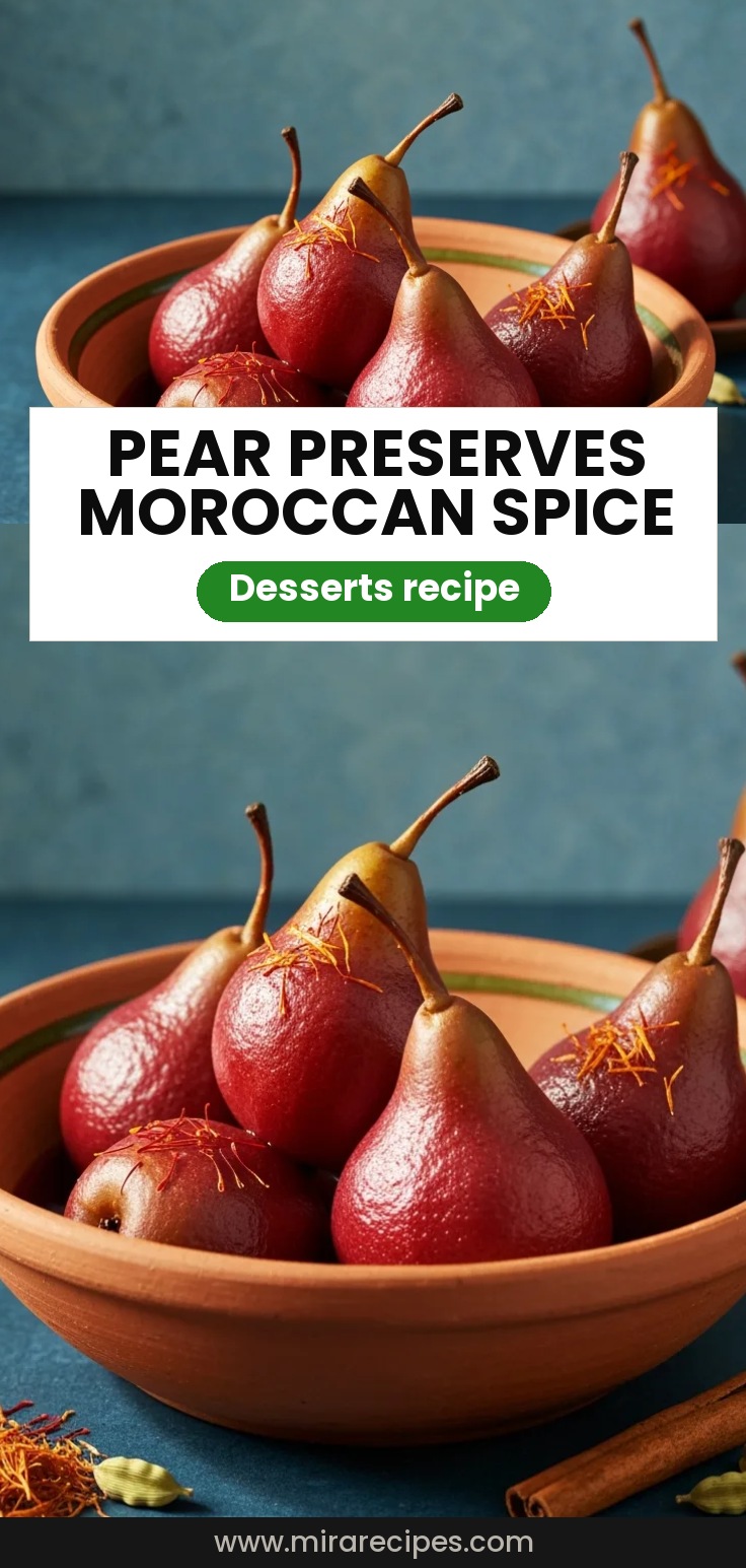 Pear Preserves Moroccan Spice Magic
