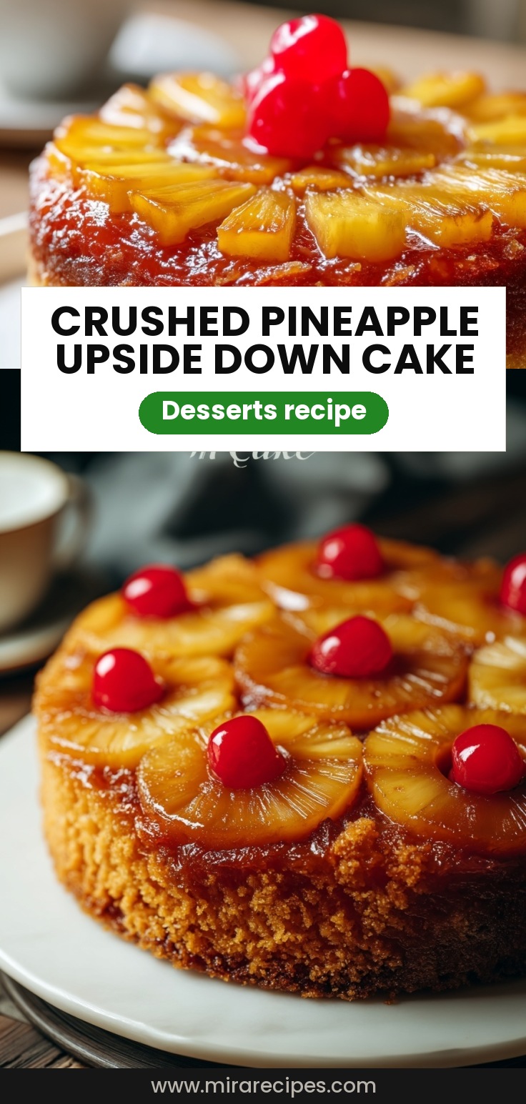 Crushed Pineapple Upside Down Cake Recipe - Sweet and Easy Dessert Idea
