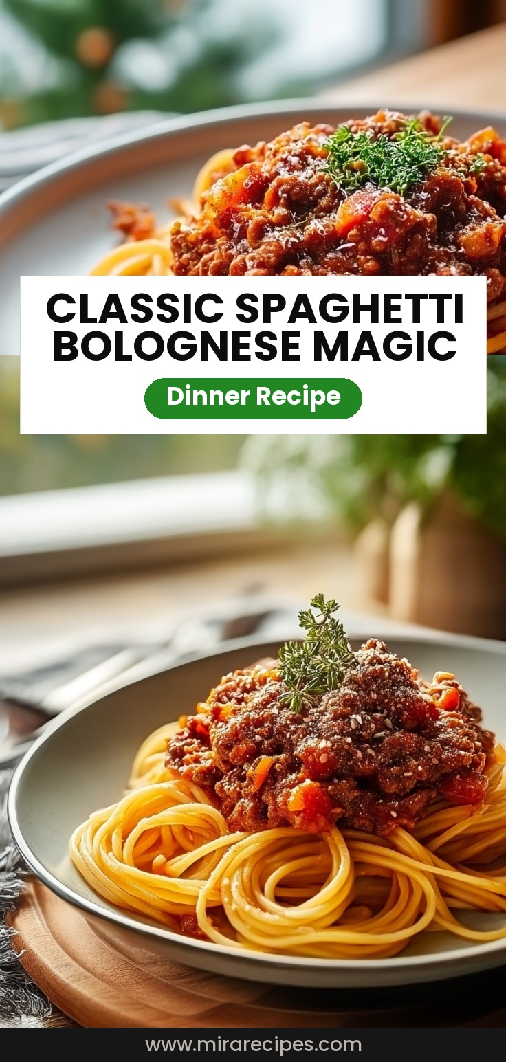 Classic Spaghetti Bolognese Recipe