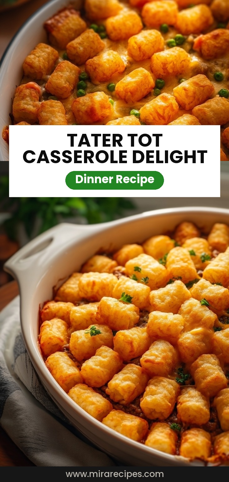 Simple & Delicious Tater Tot Casserole: The Ultimate Family Dinner Recipe!