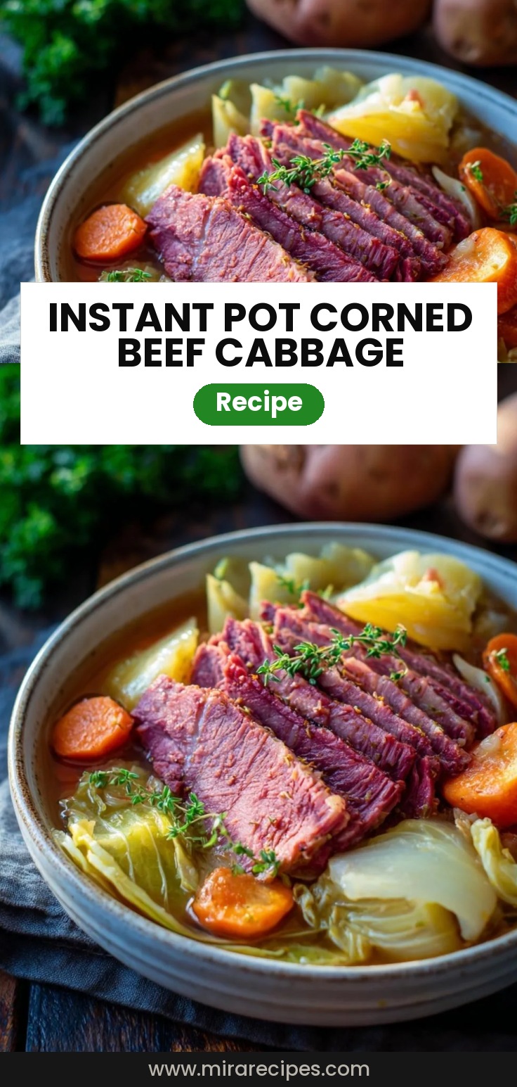 Instant Pot Corned Beef and Cabbage