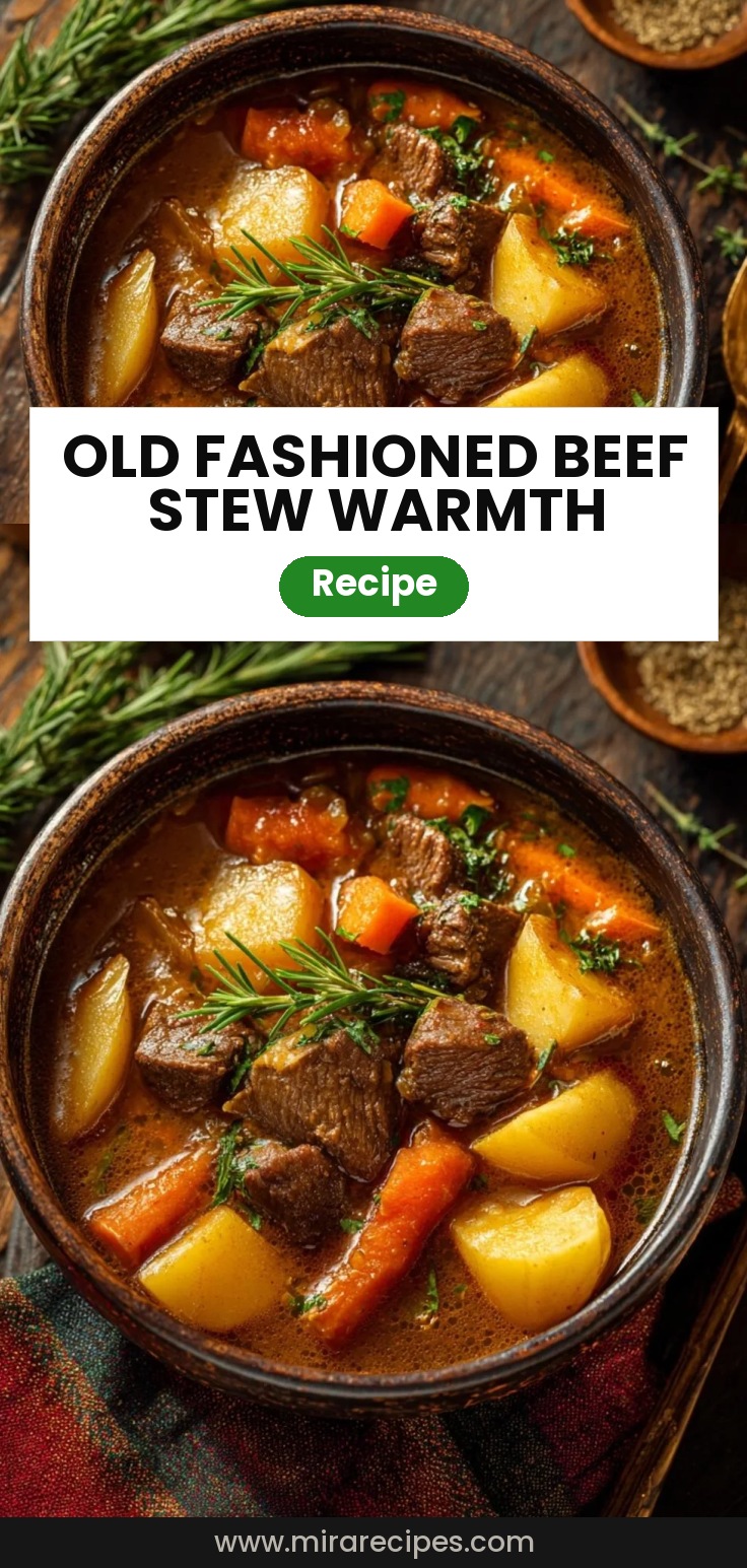 Old Fashioned Beef Stew for Cold Nights