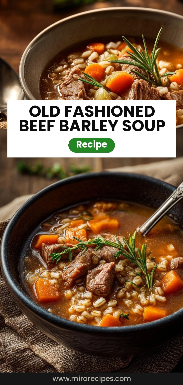 Old Fashioned Beef and Barley Soup