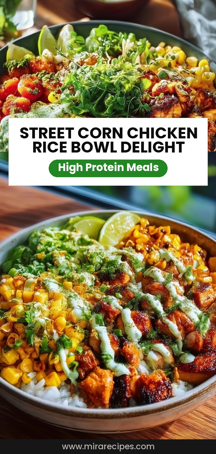 Street Corn Chicken Rice Bowl
