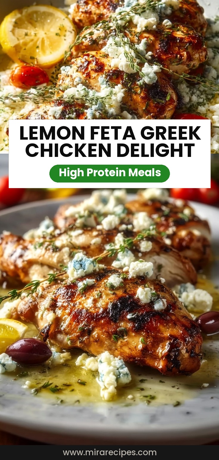 Greek Chicken with Lemon and Feta