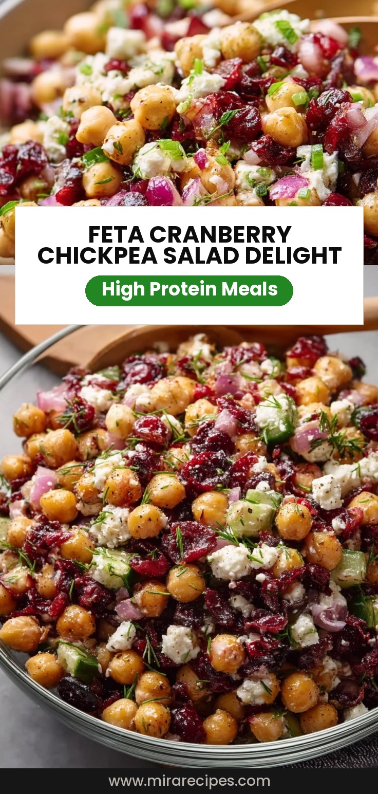 Feta and Cranberry Chickpea Salad