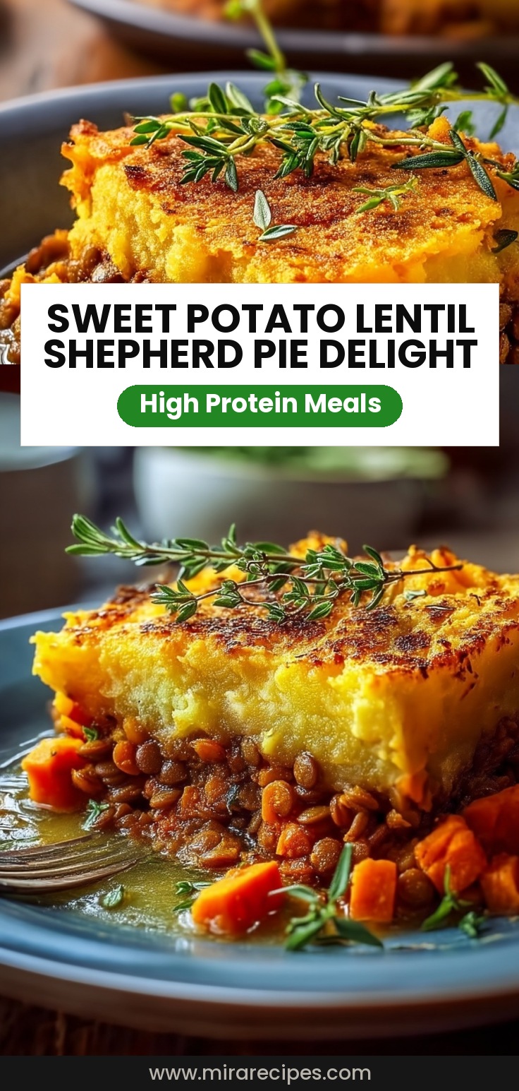 Sweet Potato Lentil Shepherd’s Pie