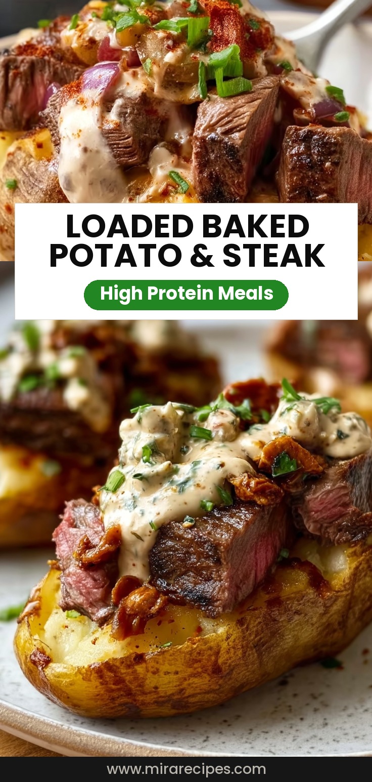 Loaded Baked Potato with Steak