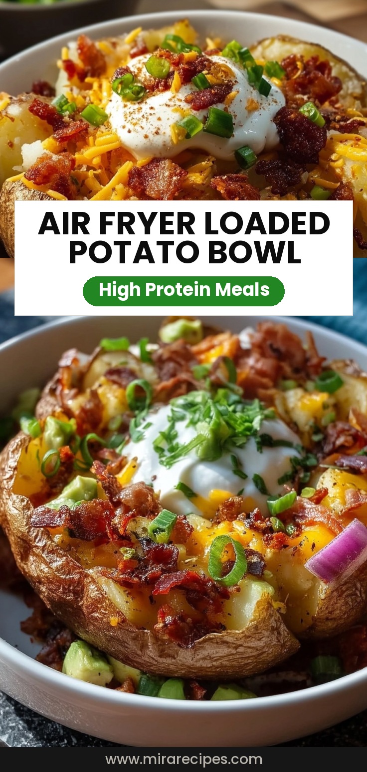 Air Fryer Loaded Baked Potato Bowl
