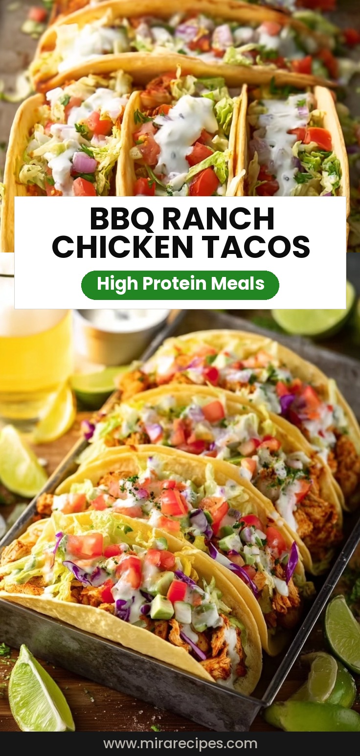 BBQ Ranch Chicken Tacos