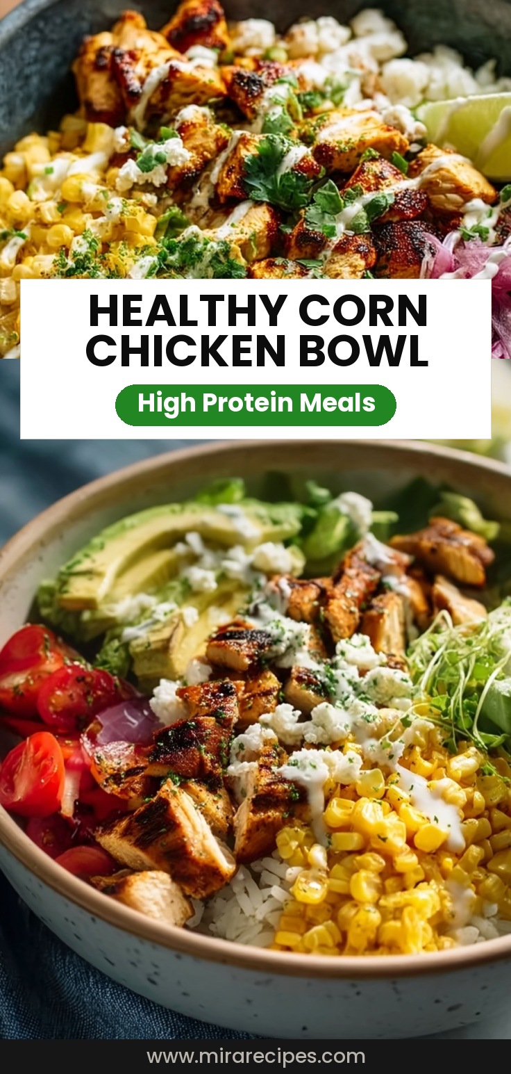 Healthy Street Corn Chicken Rice Bowl