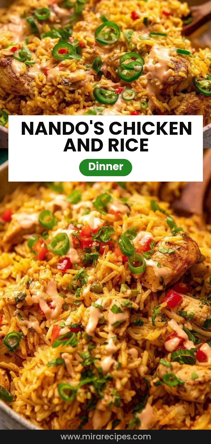 Nando’s Portuguese chicken and rice
