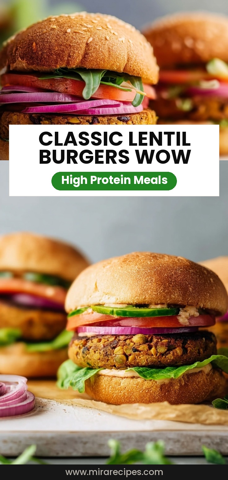 Classic Lentil Burgers