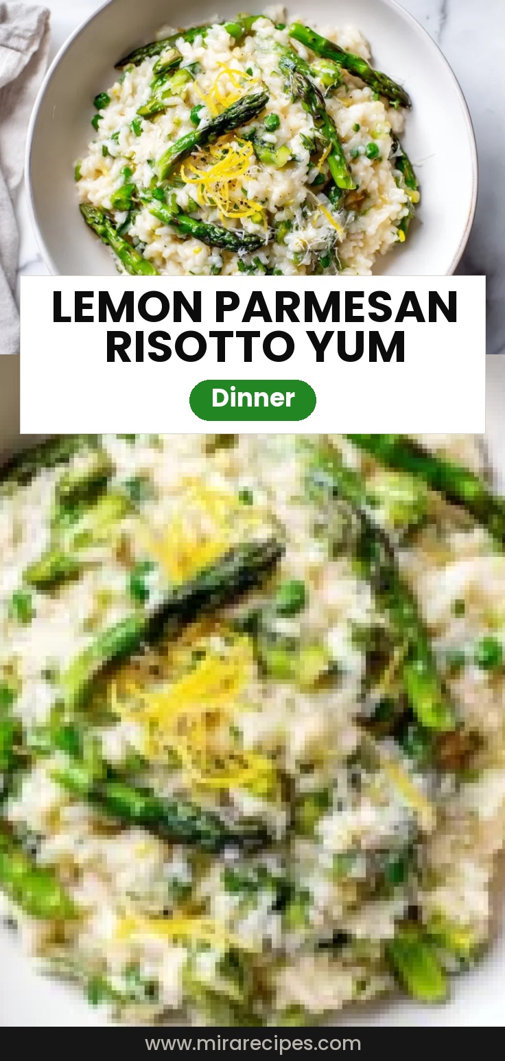 Lemon Parmesan Risotto with Asparagus