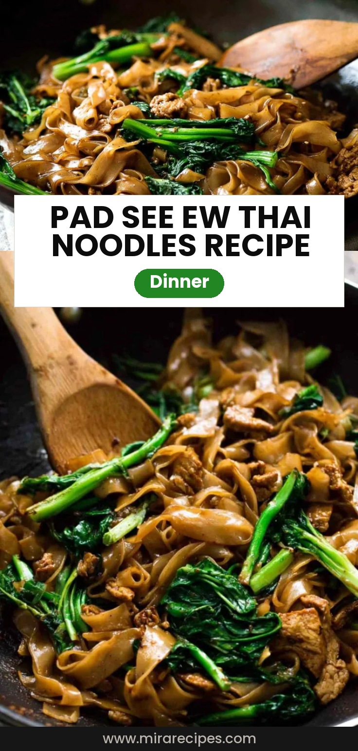 Pad See Ew Thai Stir Fried Noodles