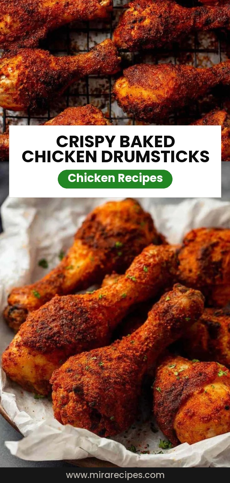 Crispy baked chicken drumsticks