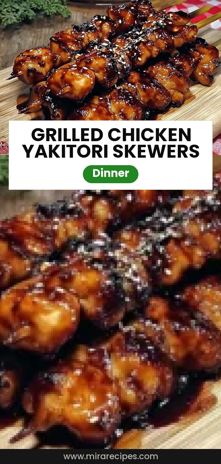 Grilled Chicken Yakitori Skewers