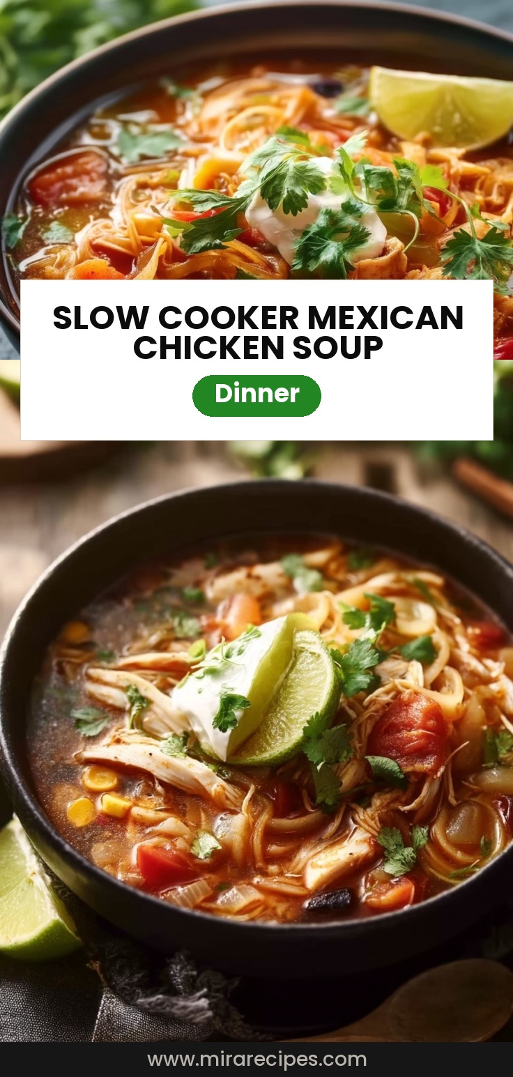 Slow Cooker Mexican Chicken Soup