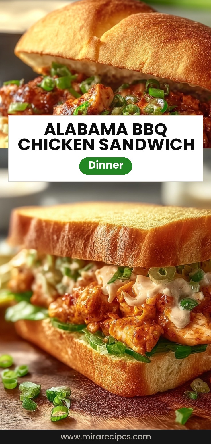 Alabama BBQ Chicken Chopped Sandwich 