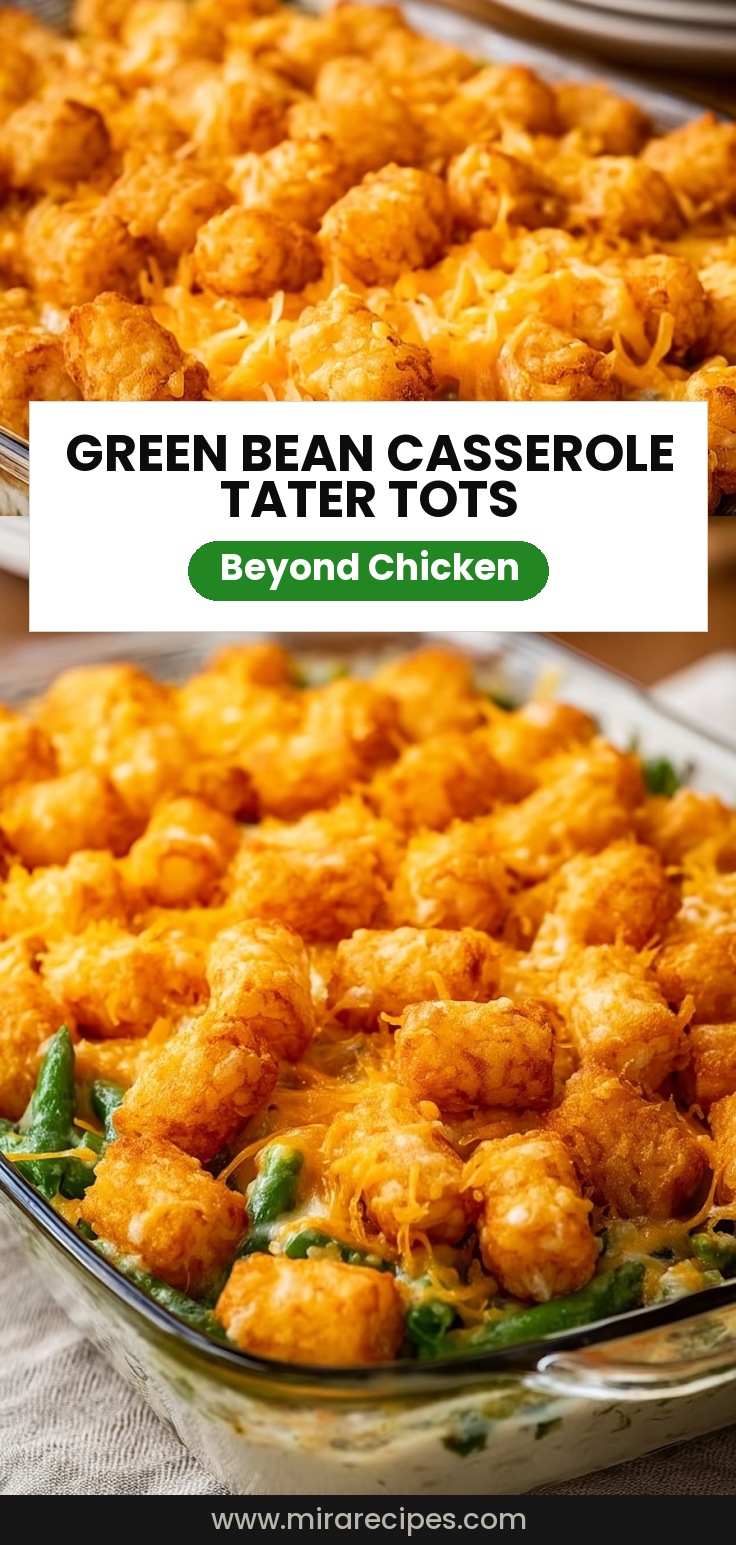 Green Bean Casserole with Tater Tots
