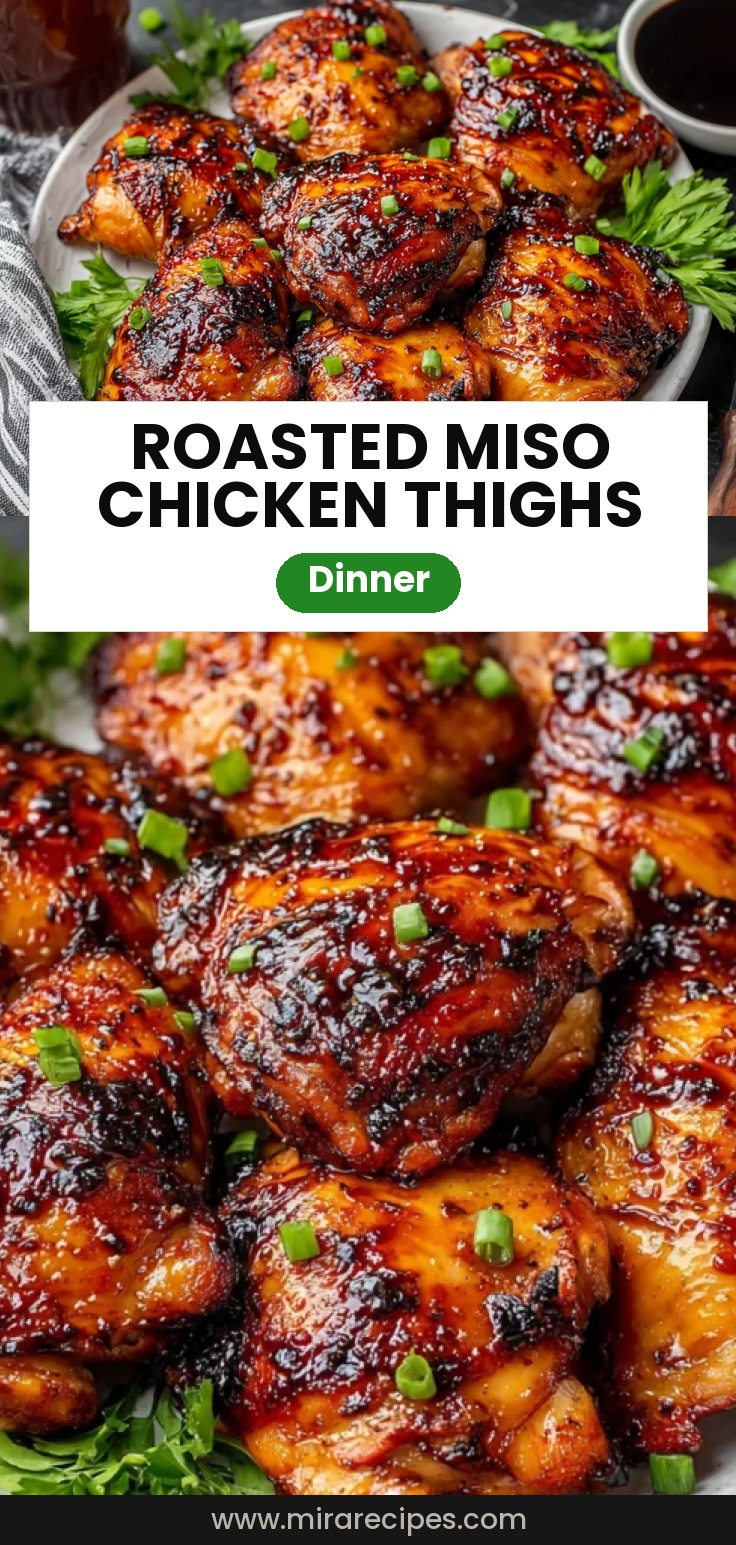 Roasted Miso Chicken Thighs