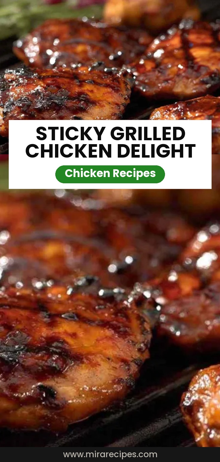 Sticky grilled chicken