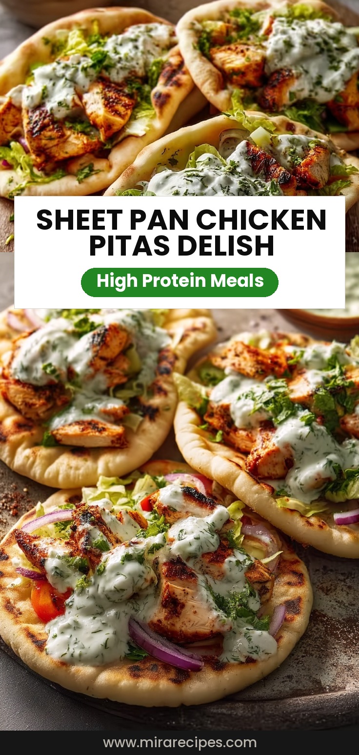 Sheet Pan Chicken Pitas with Herby Ranch