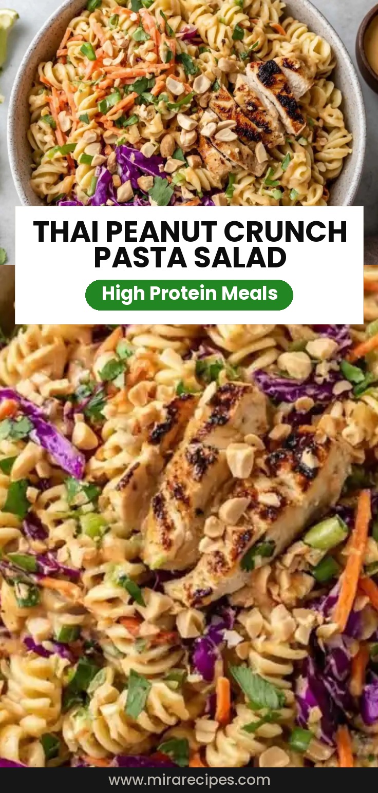 Thai Peanut Crunch Protein Pasta Salad