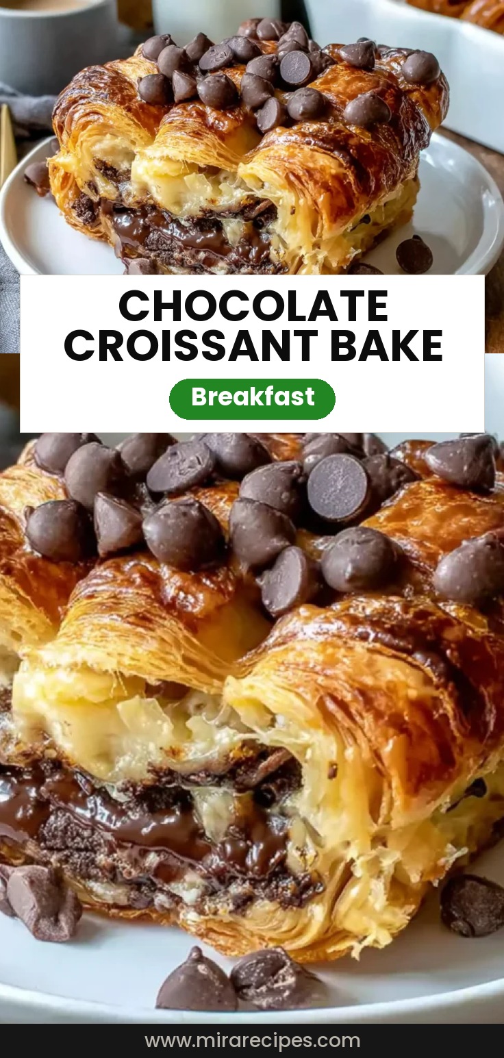 Chocolate Croissant Breakfast Bake