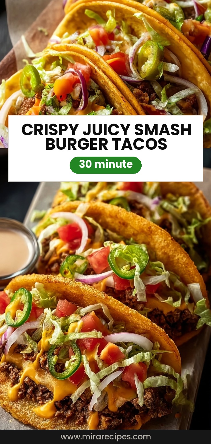 Crispy & Juicy Smash Burger Tacos