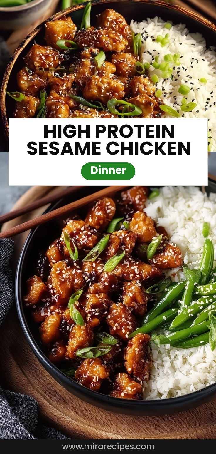 Asian High Protein Sesame Chicken
