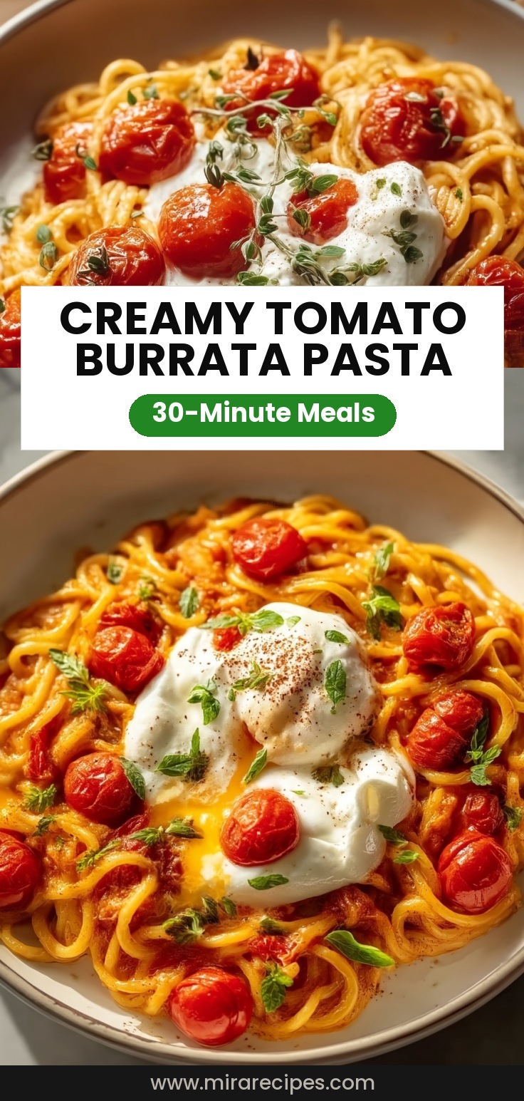 Creamy Tomato Burrata Pasta