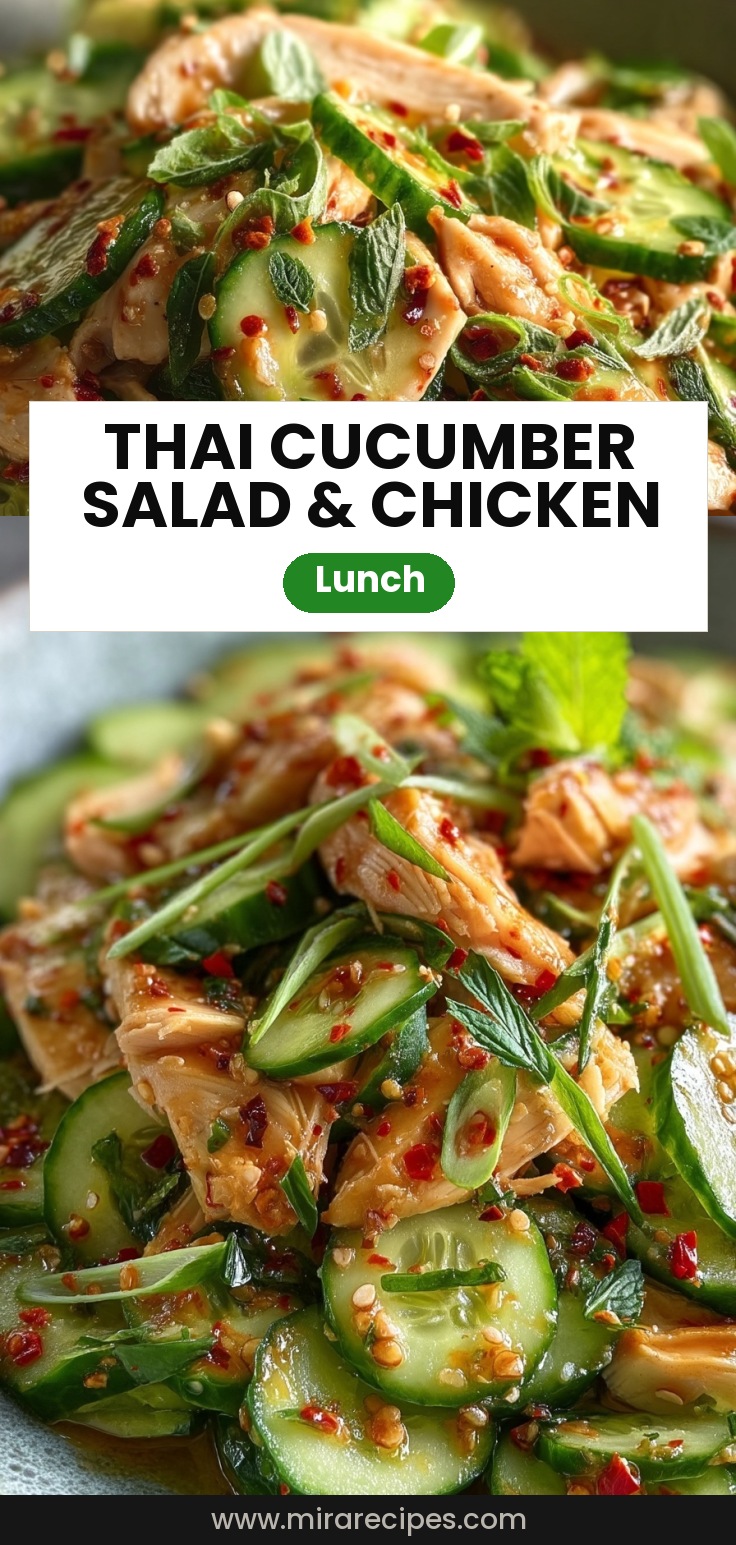 Thai Cucumber Salad with Chicken