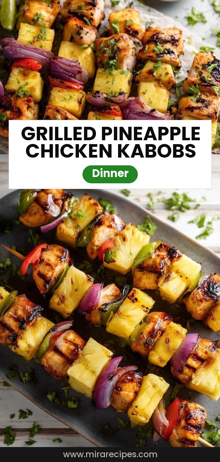 Grilled Pineapple Chicken Kabobs