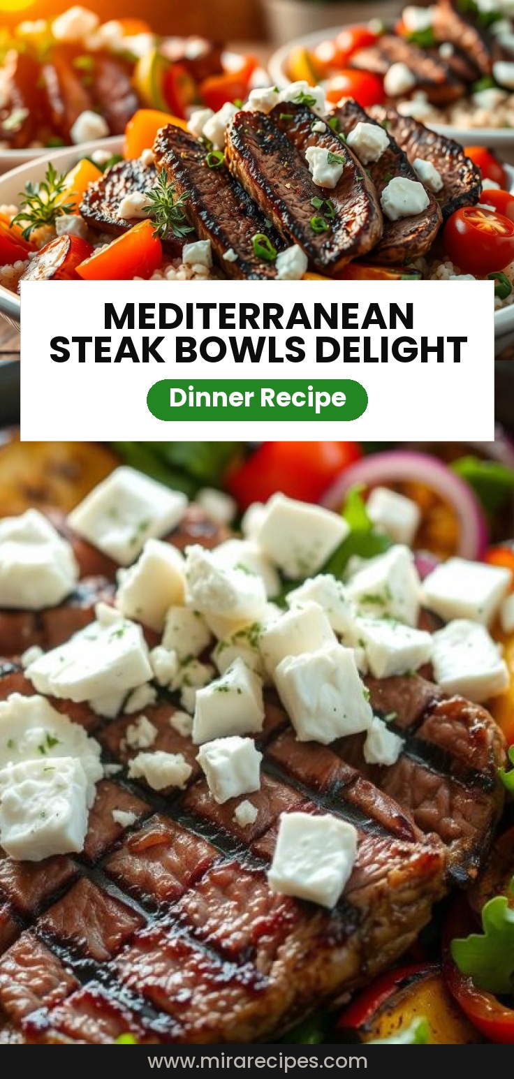 Delicious Mediterranean Steak Bowls: A Quick and Healthy Recipe