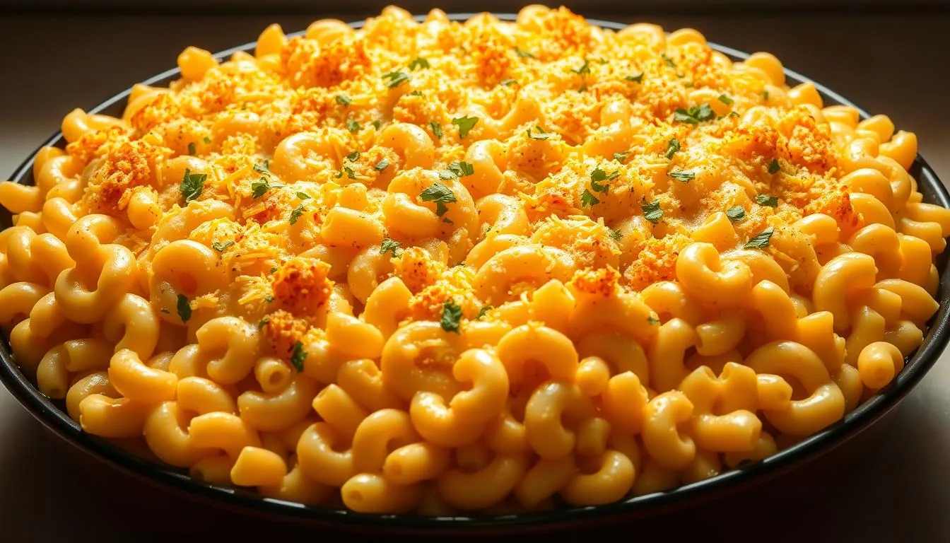 CREAMY BAKED MAC AND CHEESE