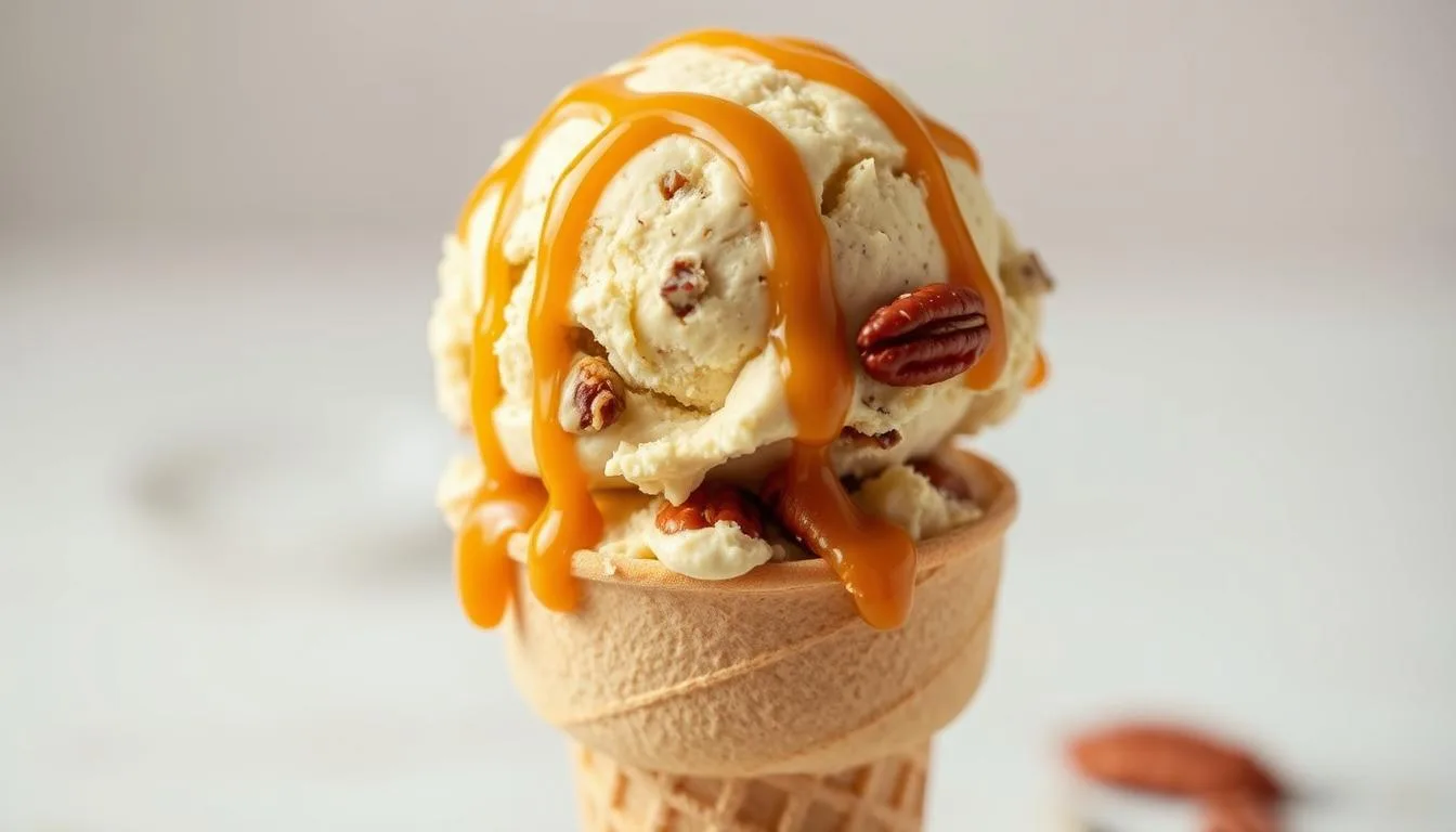 Easy Homemade Butter Pecan Ice Cream Recipe