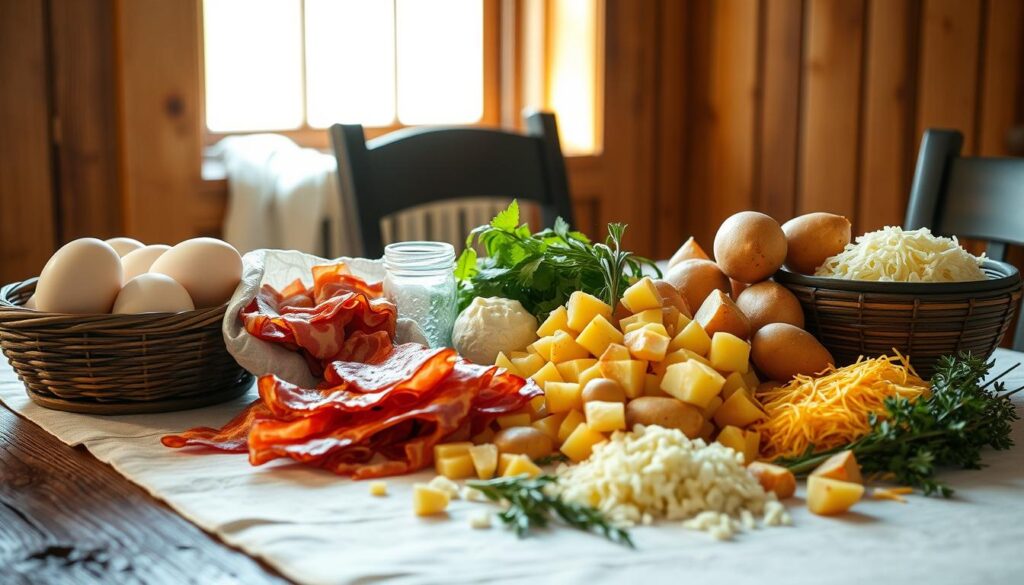 Amish Breakfast Casserole ingredients