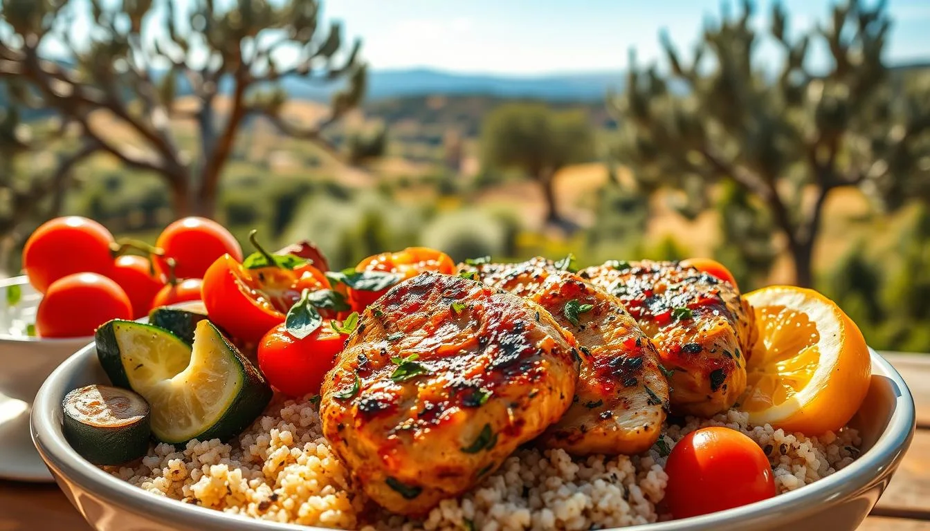 Delicious Mediterranean Chicken Bowl