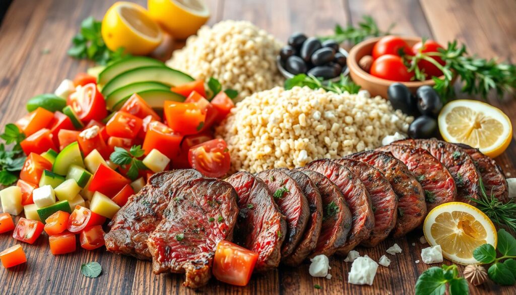 Mediterranean Steak Bowl Ingredients