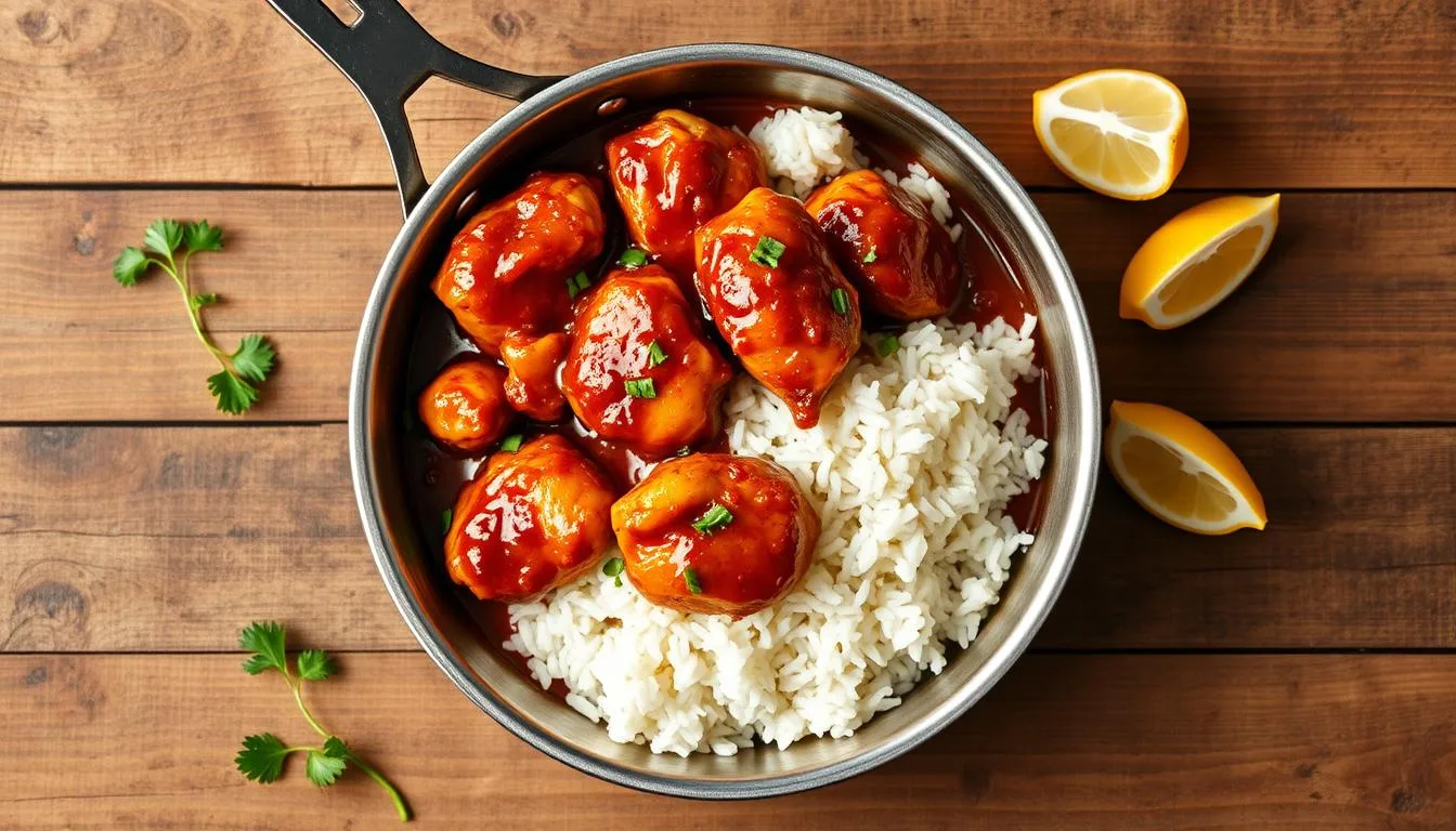 One-Pan Honey BBQ Chicken Rice: Easy Weeknight Meal