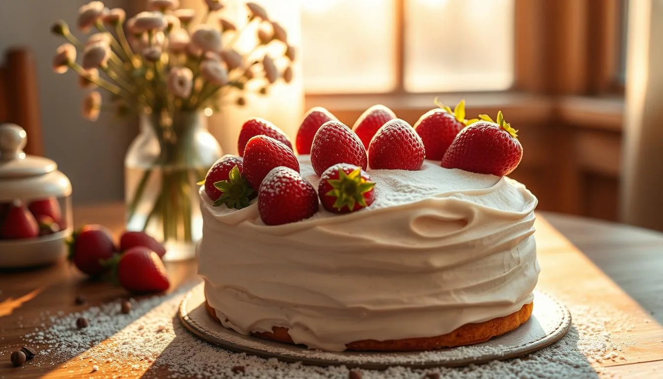Strawberry Angle Cake