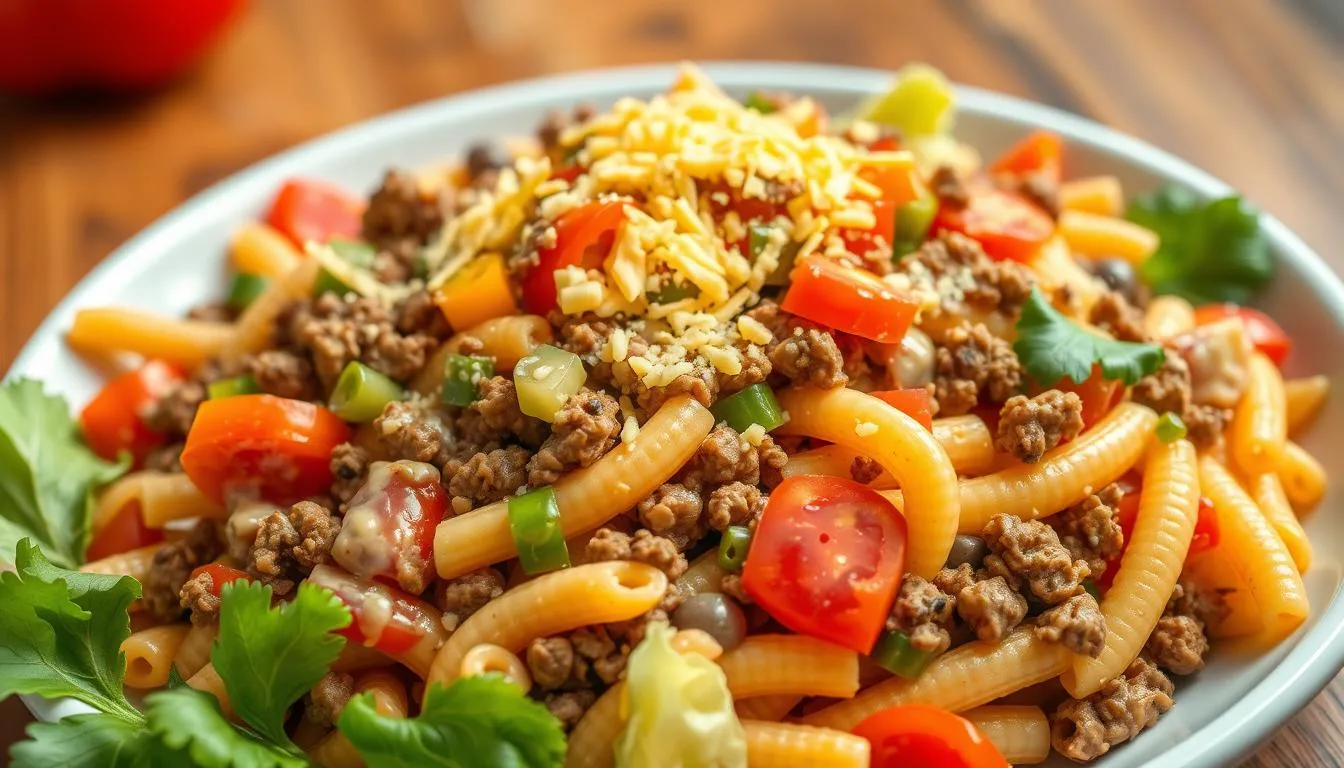 Zesty Taco Pasta Salad with Ground Beef – Meal Prep Magic!