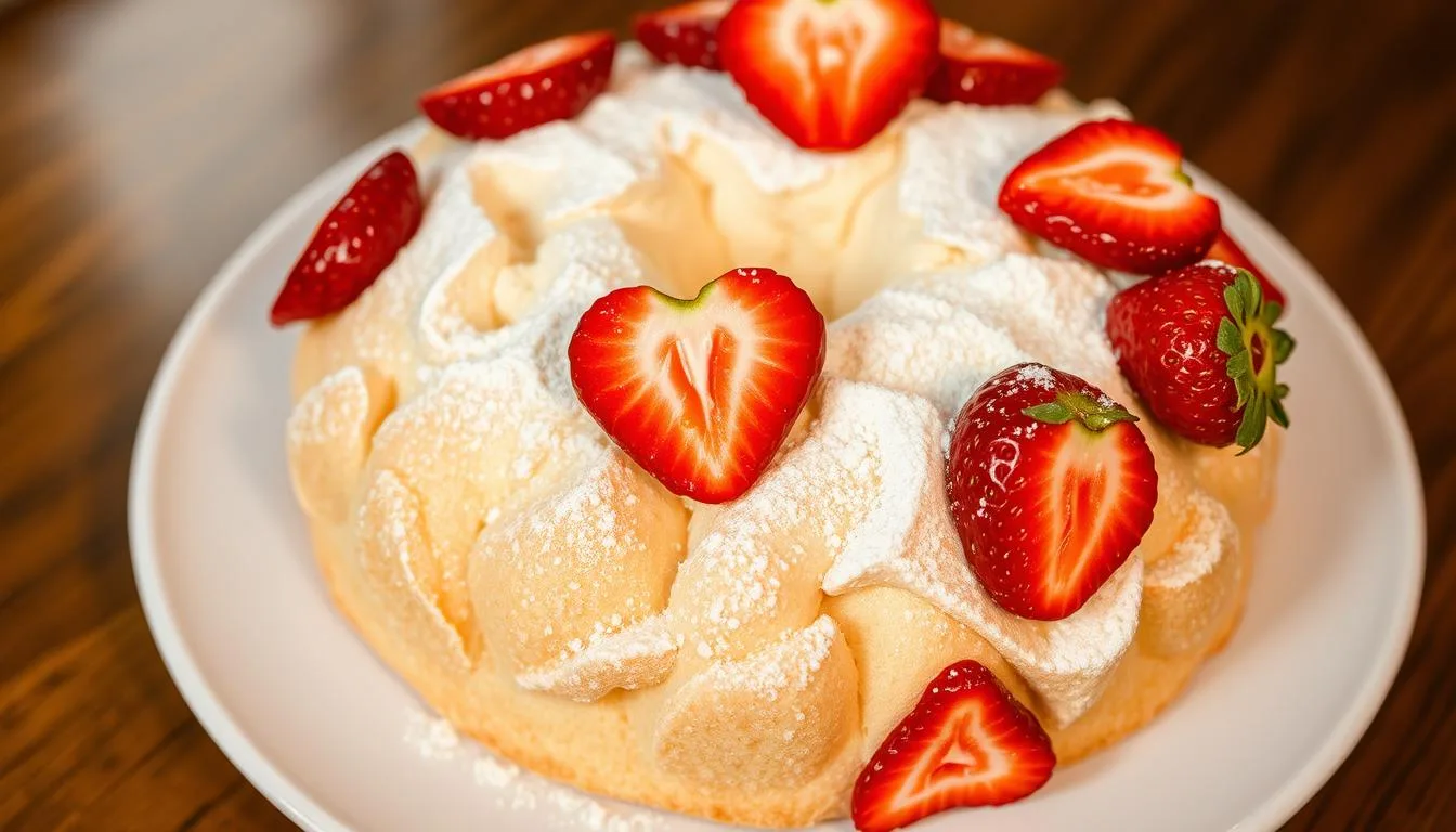 strawberry angel food cake dessert