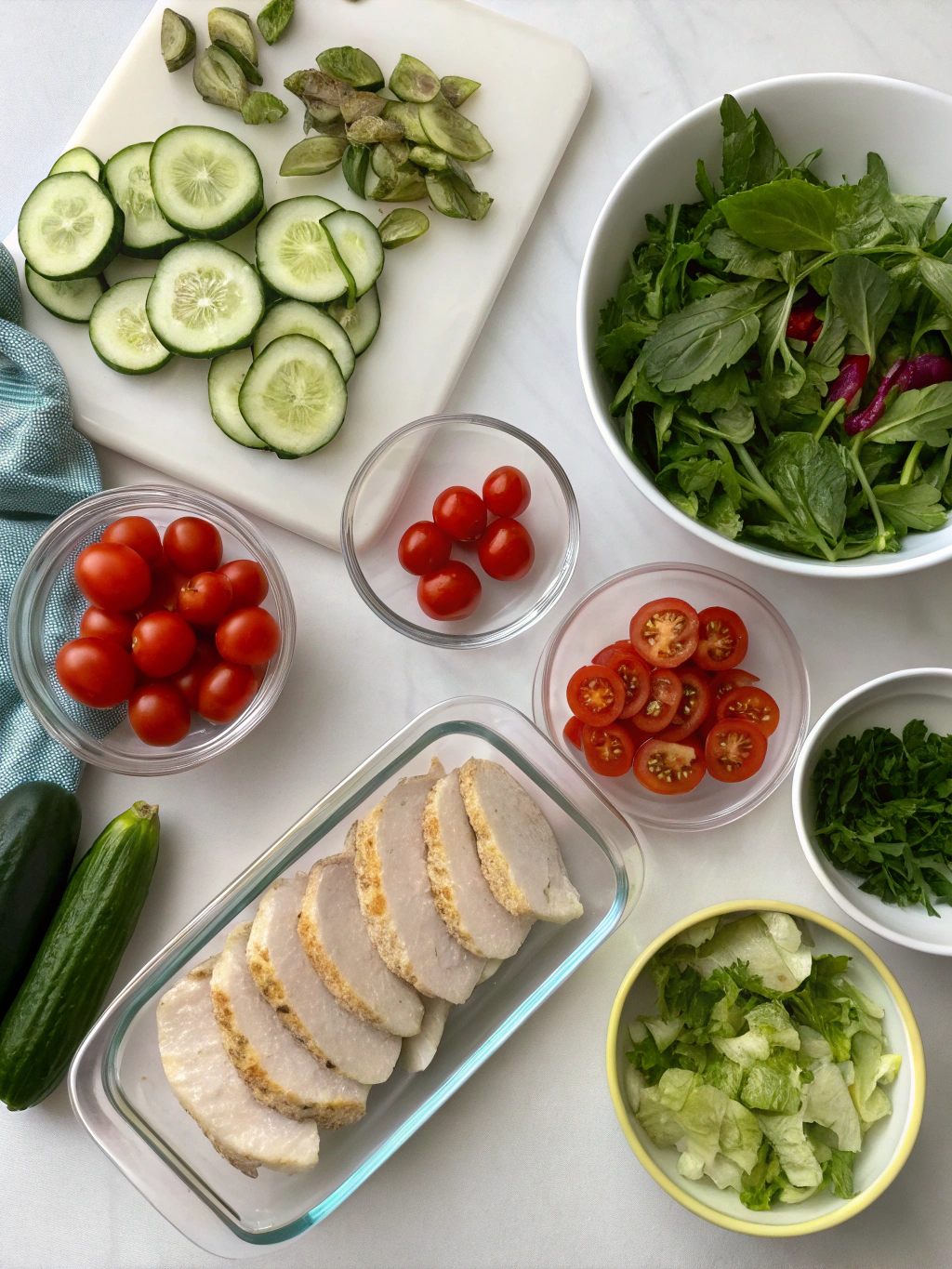 Cold Dinner Ideas for Hot Days - Ingredients