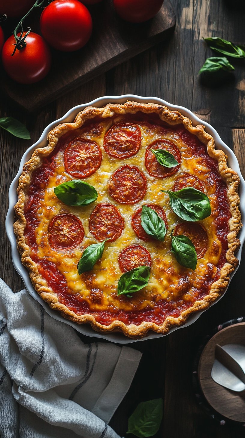 Easy Crustless Tomato Pie Recipe Low Carb Delight