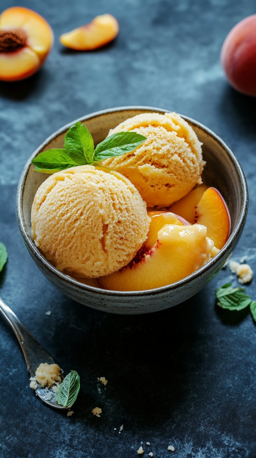 Easy Healthy Peach Desserts: Cobbler & Sorbet Recipes