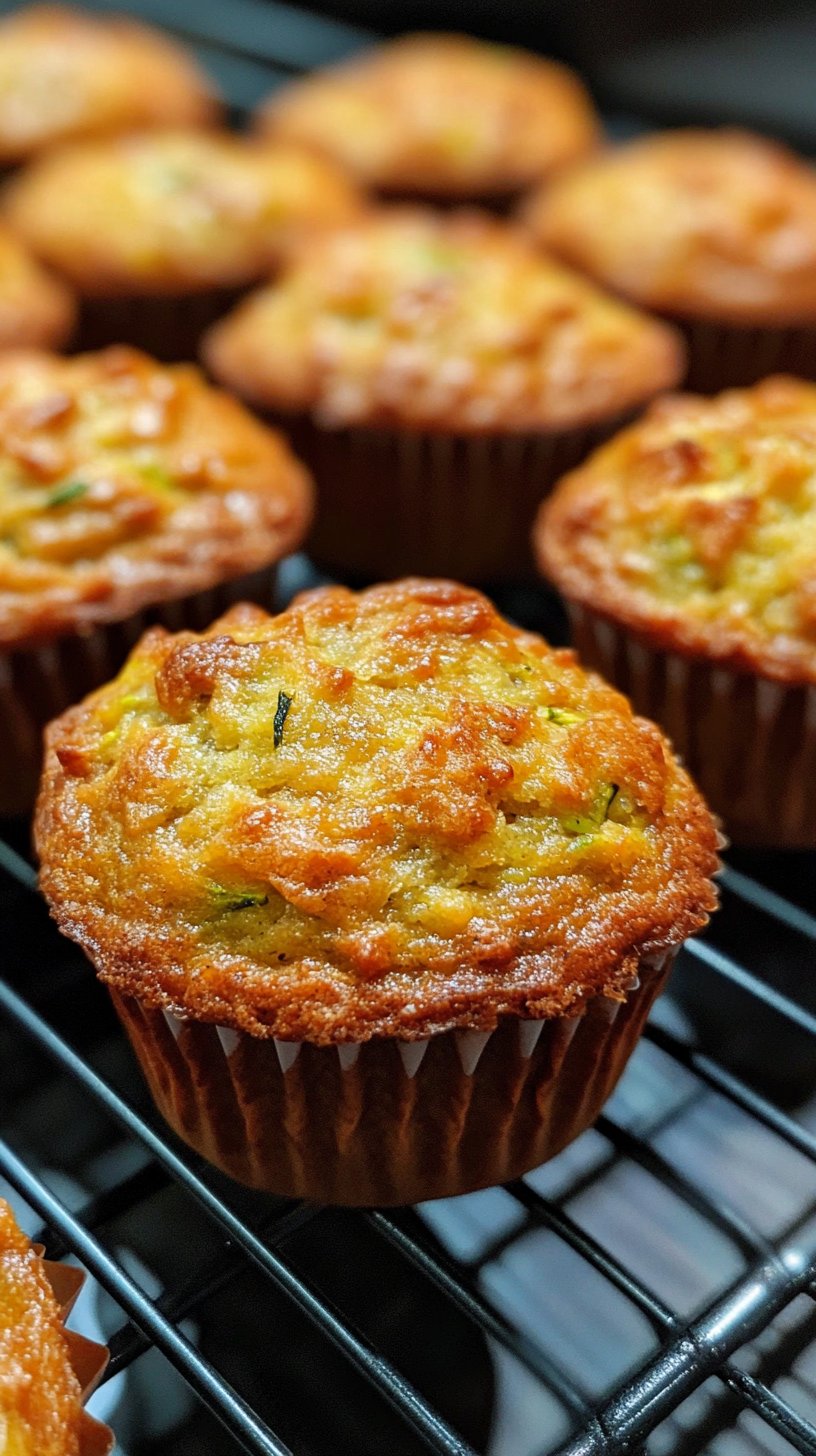 Healthy Zucchini Banana Bread Muffins Quick Breakfast