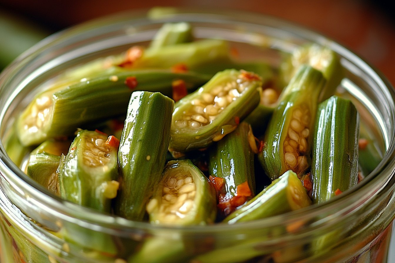Irresistible Pickled Okra